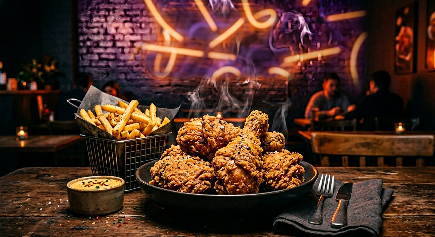 Crispy fried chicken